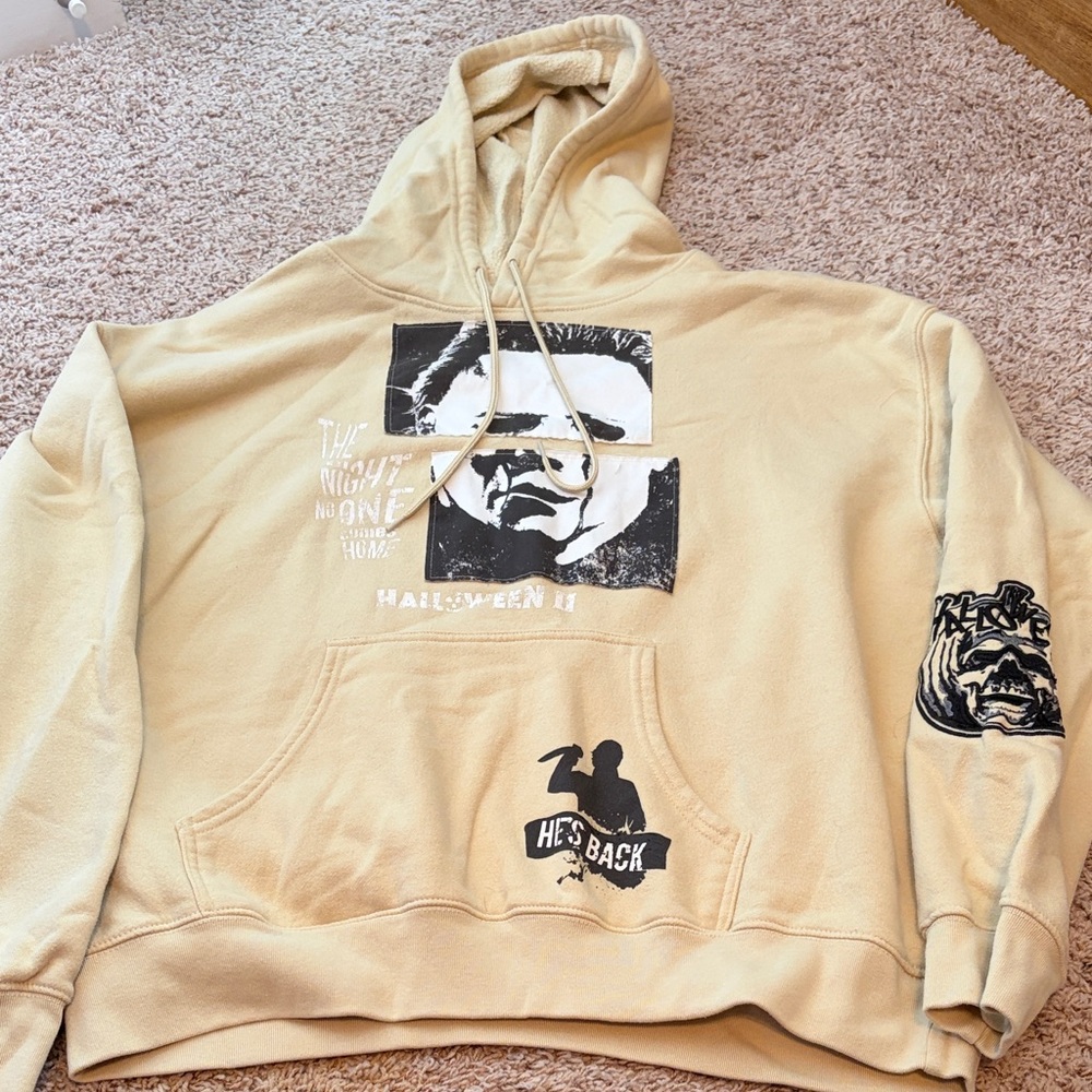 Halloween II Beige Hoodie